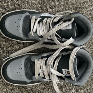 Champion Gray and White Sneakers